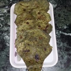 A picture of Masala Spinach Parantha.