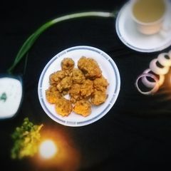 A picture of Chicken pakora's.