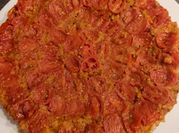 Une photo de tatin tomate