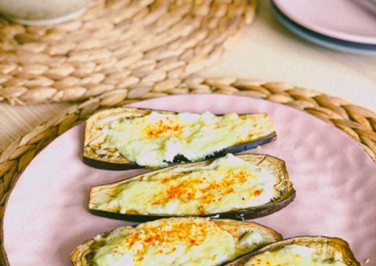 Baked eggplants with mozzarella 🍆