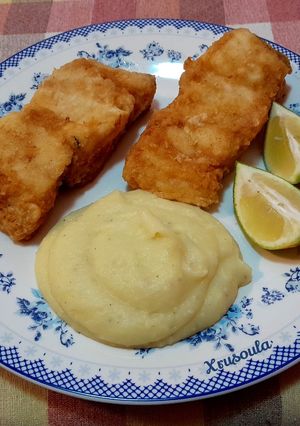 A picture of 1️⃣ Fried Salted Cod🐟 without Batter.