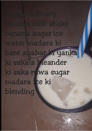 A picture of Banana Milkshake.