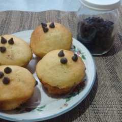 Una foto de Muffins de vainilla con chips de chocolate🍫