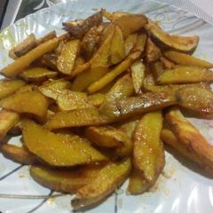 Potato wedges#authors marathon#local ingredients A picture of Potato wedges#authors marathon#local ingredients.