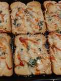 Cheesy Baked Shrimp Toast