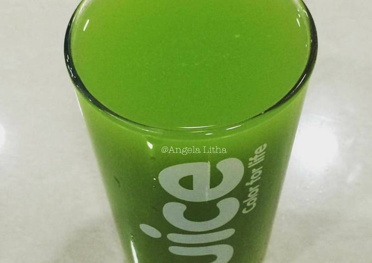 Langkah Mudah untuk Menyiapkan Jus sayur dan buah #green juice, Lezat