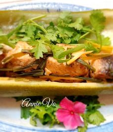 cá lóc hấp bầu