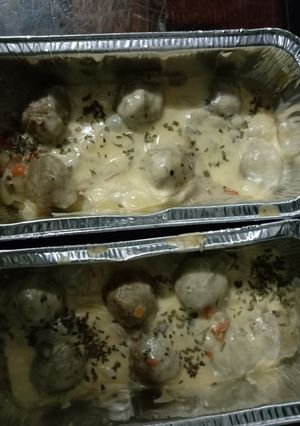 Gambar Baked Macaroni with Meatball 🇮🇹