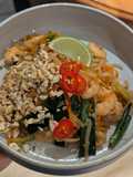 Chili jam Pad Thai with Prawns and Cashews