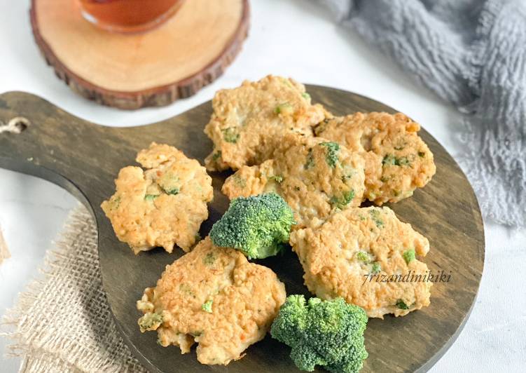 Resep Broccoli chicken fitter (bakwan ayam brokoli) yang Sempurna