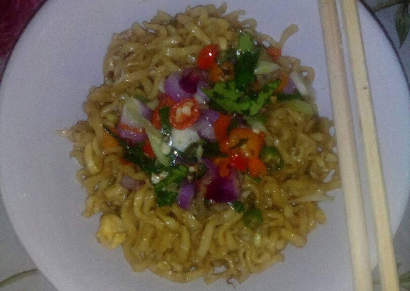 Mie Sambal Matah Goreng