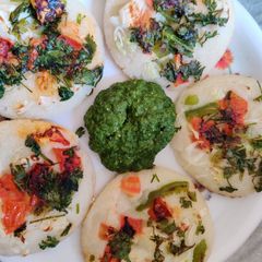 Vegetable uttapam A picture of Vegetable uttapam.