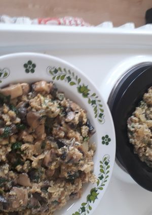 Gombás rántotta recept fotója
