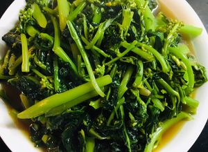 Hình của món Rau Cải làn xào tỏi.