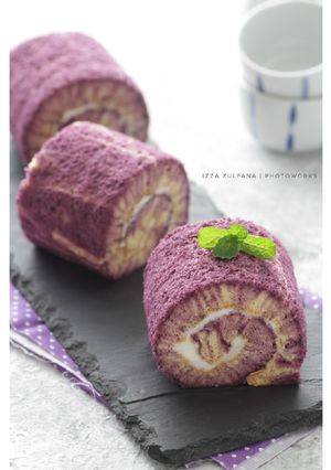 Foto resep Taro Hurricane Rollcake