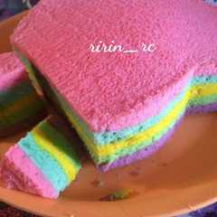 รูปของ Rainbow cake kukus Ny Liem