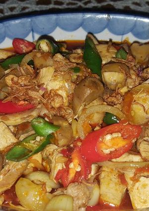 Foto resep Jamur ayam pedas