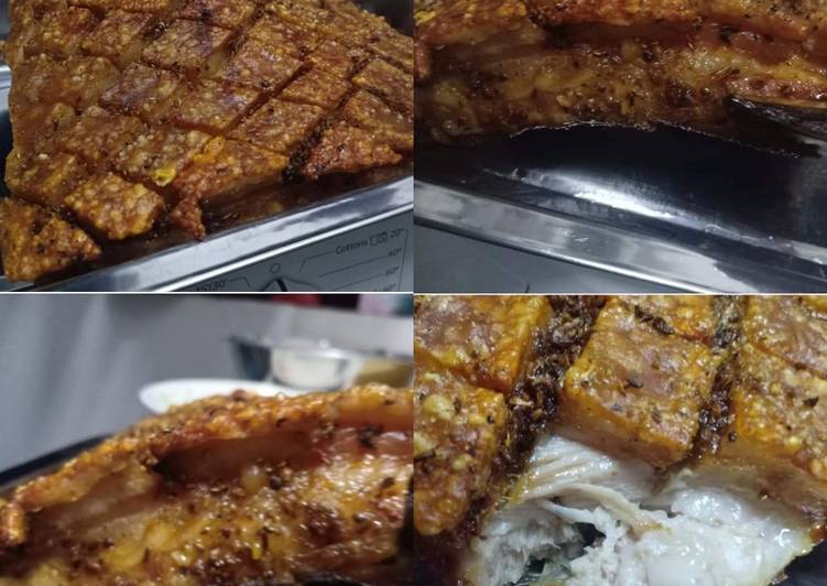 Recipe of Speedy Roast Pork Belly with Crackling