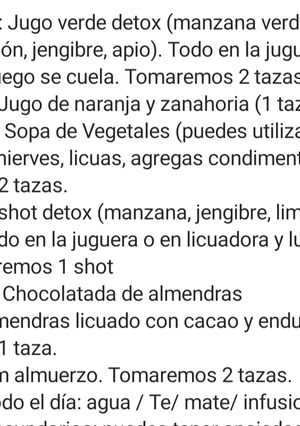 Una foto de Detox un día