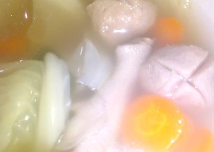 Cara Menyiapkan Sup ceker ayam bakso #day6 Anti Ribet!
