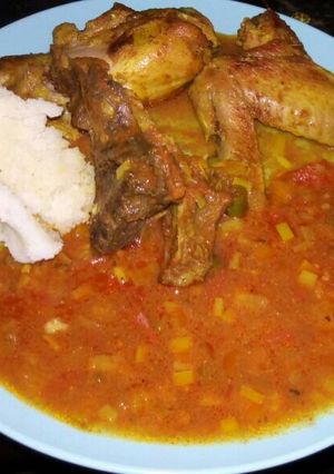 A picture of Chicken stew.