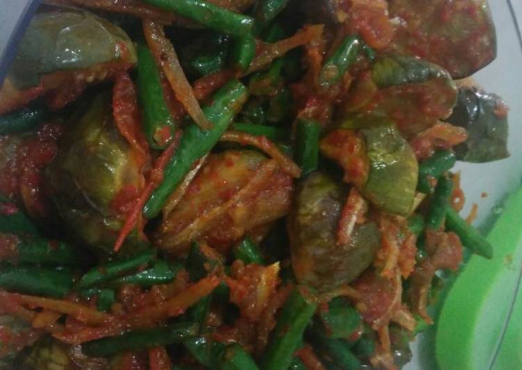 Sambel KTT (kacang panjang, teri, terong)