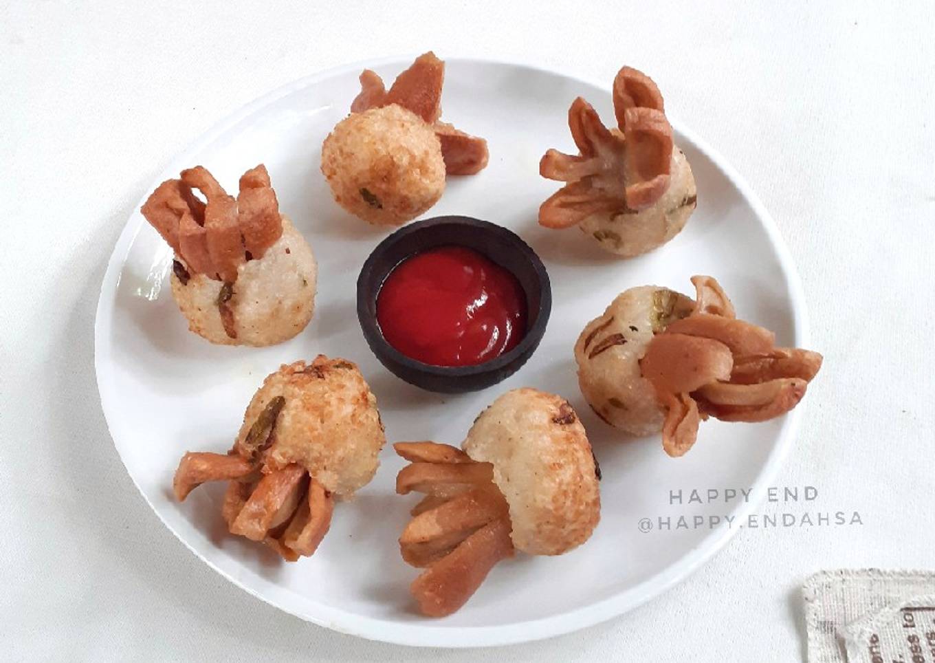 Cireng Nasi Bentuk Cumi 🐙 (Cireng Nasi Sosis)