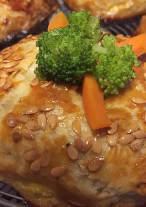 Une photo de Croustillant brocoli citron confit