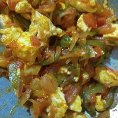 A picture of Paneer ki sabzi.