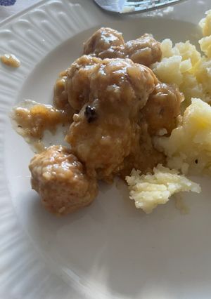 Una foto de Las albóndigas de mi mamá (no lleva tomate)