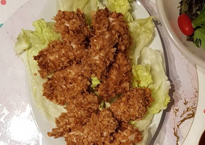 Healthier fried chicken