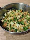 Ensalada tibia de quinoa a las especias japonesas