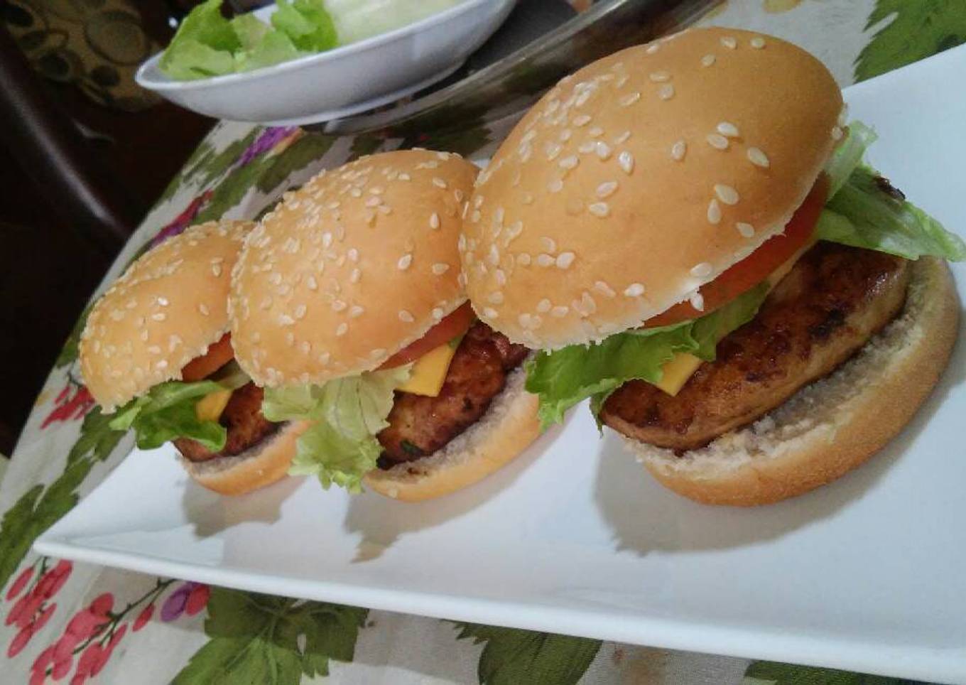 Mini Hamburguesas de pollo