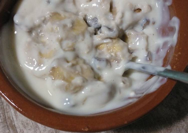 Yogur con plátano