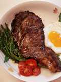 #610 rib eye bbq simple