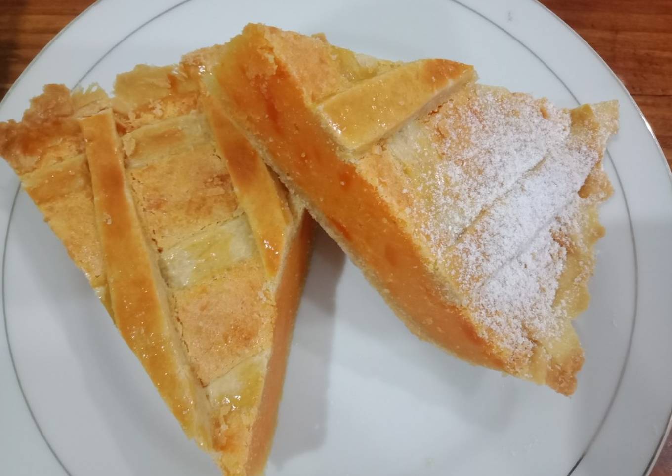 Pie ubi kuning ala korea