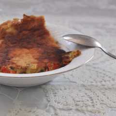 Una foto de Tortilla dietética, baja en calorías y con un delicioso sabor a campo. ¡Fácil y rápido!