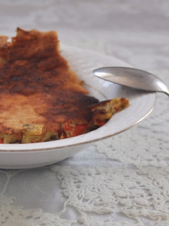 Una foto de Tortilla dietética, baja en calorías y con un delicioso sabor a campo. ¡Fácil y rápido!