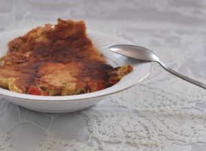 Una foto de Tortilla dietética, baja en calorías y con un delicioso sabor a campo. ¡Fácil y rápido!