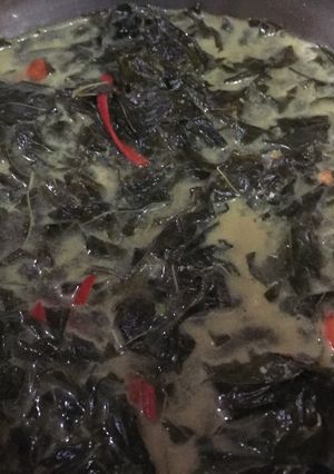 Foto resep Sayur daun singkong kuah santan
