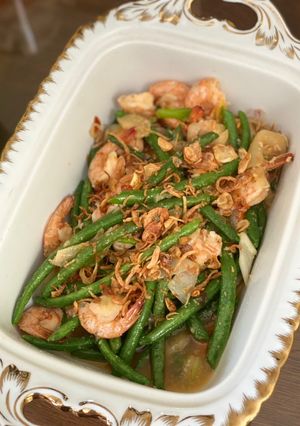 Foto resep Oseng udang buncis simple
