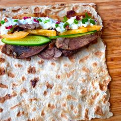A picture of Lamb Sangak with Mast-O Musir.