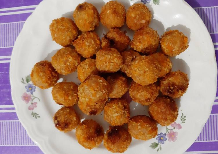 resep cara bikin Bola-bola nugget singkong kriuuukk