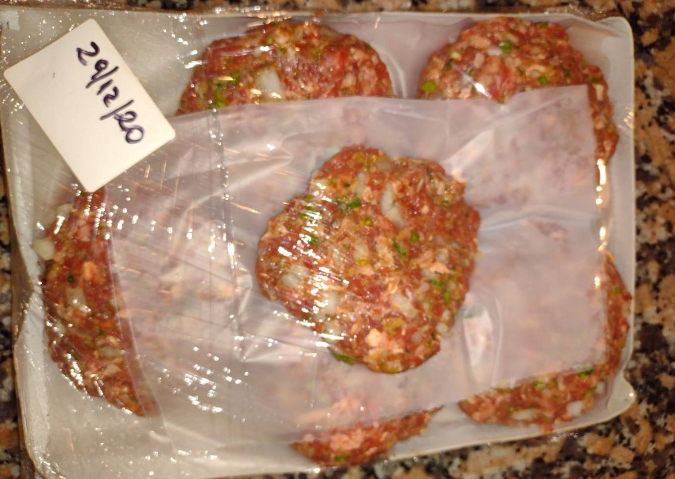 Hamburguesas caseras para freezar
