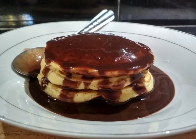 Resep Panekuk vla coklat / dorayaki, Bisa Manjain Lidah