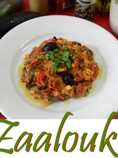 Una foto de Zaalouk. Ensalada de Berenjenas Marroquí