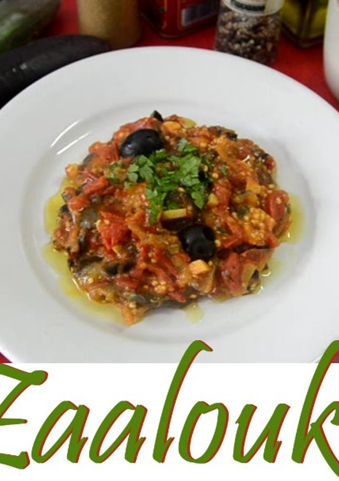 Una foto de Zaalouk. Ensalada de Berenjenas Marroquí