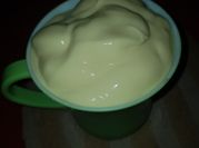 A picture of smoothie with yogurt