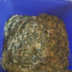 A picture of Creamed spinach.