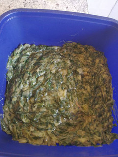 A picture of Creamed spinach.